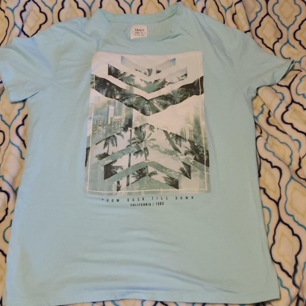 XACT baby blue short sleeve tee-shirt